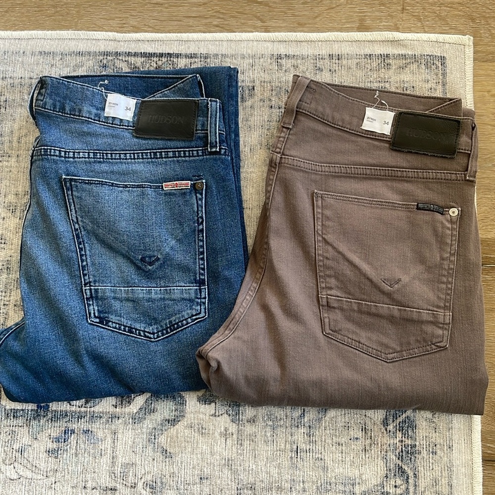 EUC Byron sz 34 Men’s Hudson Jeans x 2